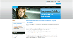 Desktop Screenshot of freiberufler-homepage.net