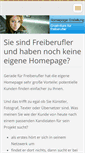 Mobile Screenshot of freiberufler-homepage.net