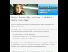 Tablet Screenshot of freiberufler-homepage.net